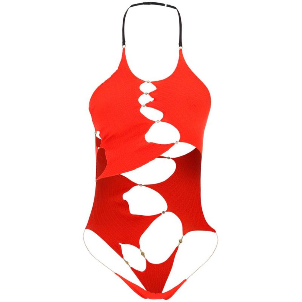 Rui Stretch Knit Halter Bodysuit